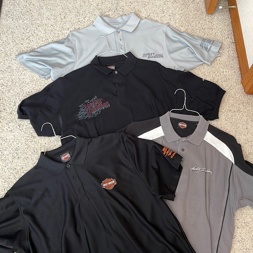Harley Davidson mens polo shirts size XL